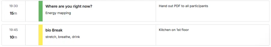 schedule